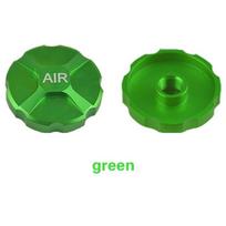 Manual Locking Bike Air Fork Nozzle Cover Shock Absorption Bicycle Fork Cover Cap  Road Bike Green Valve Caps green
