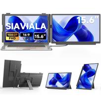 Siaviala M5 15,6  nešiojamas dvigubas monitorius – Full HD 60Hz, Kevlaro korpusas, nuimamas 2-in-1 stovas