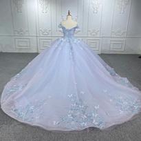 Prancūziška vakarinė suknelė suknelė 1011 nauja Xiansen pabėgėlės princesės suknelė gimtadienio tiulio suknelė aukštos kokybės suknelė vasaros XXXL mėlyna