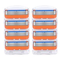 Men’s Manual Razor Replacement Heads with 5 Blades and Protective Microfins 4pcs