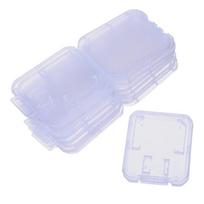 10 vnt skaidraus plastiko atminties kortelės dėklas Micro Sd Tf kortelės saugojimo dėžutės apsauga