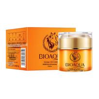 BIOAQUA Horse Oil Essence Whitening Cream - Hydrating & Nourishing Skincare. beige