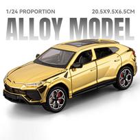 1/24 Lamborghini URUS Bison SUV Alloy Die Cast Toy Car Model Sound and Light Children's Toy Collectibles Birthday Gift