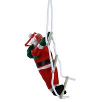 Christmas Santa Climbing Rope Ladder Xmas Tree Hanging Ornament Party Door Decor KTY 1.0 white
