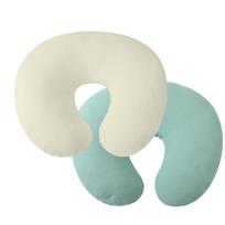 2pcs Infant Sleep Pillow Slipcover Soft & Breathable Pillow Cover Stretchable Baby Breastfeeding Pillowcase Protectors white