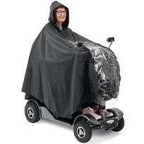 Motorized Scooter Raincoat for Seniors, Waterproof PVC Cover, Hooded Protective Gear for Electric Mobility Vehicles juoda