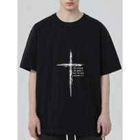 Black T Shirt with Cross and Bible Verse for I Know The Plans I Have for You Jeremiah 29 11 Christian Casual Wear S