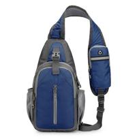 Sling Bag Backpacks Nylon Crossbody Bag Multifunctional Shoulder Backpacks Hiking Chest Bag Casual Daypacks for Travel 1 blue