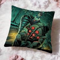 Fanart B-BioShock RaptureS Cushion Cover Premium Comfort Reversible Pillow Cove -Two in One Design for Any Room & Car Interior 30cmx30cm black