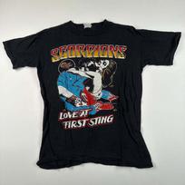80s Scorpions Shirt Love At First Sting reprinted black tee shirt  QT1378 Unisex T-Shirt M gray