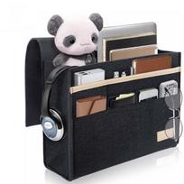 Felt Bedside Hanging Storage Bag Space Saving Bedside Storage Box Bedside Hanging Organizer  Sofa juoda