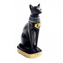 Egipto deivės Bastet kačių kolekcinės figūrėlės statulos namų biuro dekoras S black
