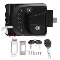 Keypad RV Door Latch Lock RV Door Lock  Keyless Entry Remote Control Keypad Zinc Alloy Trailer Door  for Trailers Motorhomes black