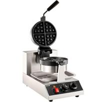 Commerical Round Waffle Maker 1300W Rotatable Non-Stick Waffle Iron 220V
