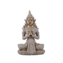 Southeast Asia Sandstone Buddha Resin Sculpture for Home Décor gray