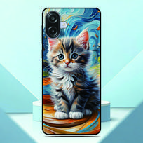 Lovely Kitten Anime Phone Case For Blackview Wave 10 6C 7C 8C 9C Shark 9 Color 8 A100 A96 A95 A90 A85 A53 Custom Back Cover Oscal Modern 8 gray