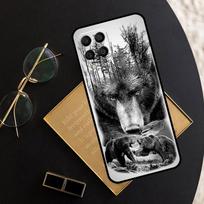Cute Grizzly Bear For Samsung Galaxy M12 M13 M14 M15 M35 M55 M34 M54 M33 M53 M21 M31 M11 M32 M52 M06 M16 Case Samsung M14 white