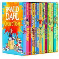Roald Dahl 16-Book Box Set with Audio blue