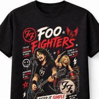 Foo Fighters Rock Band Graphic TShirt Music Metal Dave Grohl Adults Kids S