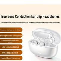 aigo GS10 Bone Conduction Clip-On Bluetooth Kids Headphones balta