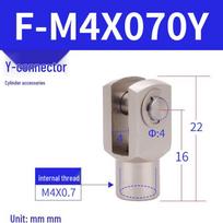 AirTac Y-Type Connector F-M10x1.25Y/M12x1.25Y/M8/M16/M20 F-M18x1.50Y