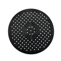 Kitchens Non Slip Rubber Insulation Mat for Sink Drain and Tableware Protection Black round black