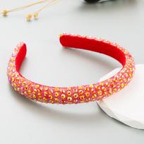 Full Glitz Rhinestone Padded Headband Bling Micro Pave Crystal Hair Hoop Sparkly Disco Party Prom Hair Accessories