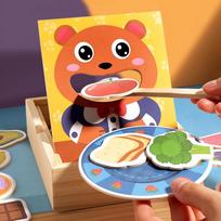 Parent-Child Simulation Teddy Bear Feeding Game Early Childhood Educational Baby's Fine Action Spoon Training Toys Kids' Gifts