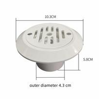 SP1424 Pool Return Inlet ABS Pool Cleaning Drainage Portable Pool Water Outlet Imperial 1.5" white