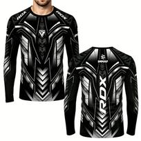 Long-Sleeve Compression Shirt for MMA Boxing Training, Quick-Dry & Breathable Fight Gear S