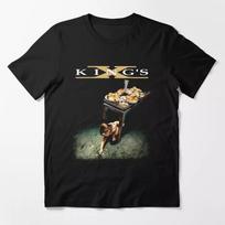King's X Rock Band Shirt Black T-shirt Short Sleeve All Sizes T Shirt  Tees Tops Unisex Cotton Short Sleeve High Street XL black