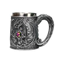 3D Embossed Mythical Dragon Beer Cup Insulated Drinking Cup Wine Cup Coffee Mug  Party