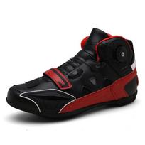 Men's Cross-Country Motorcycle Riding Shoes - Four Seasons Off-Road Racing Short Boots for Winter and Summer Touring. 37
