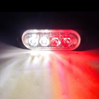 4LED Car Strobe Warning Light Flash Grille Signal light Breakdown Trailer Emergency Lamp 12v  24V for Truck Amber Yellow (as the picture,1 piece)