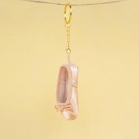 Pointe Shoe Mini Ballet Shoes Keychain Satin Ballet Shoe Keychain  Bag Penddant auksas
