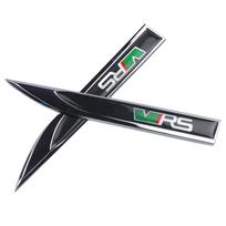 2Pcs VRS 3D Metal Stickers For Skoda OCTAVIA A7 VRS MK2 MK3 A5 Superb 3 2 Rapid Kodiaq Karoq Fabia Kamiq Car Styling Accessories jzfb61 black
