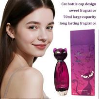 Meow! by Katy Cat Womens Perfume Eau De Parfum Purple Cat Shaped Bottle Gift less