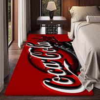 C-Coca Cola Logo Kitchen Mat Nordic Style Bedroom Living Room Doormat Home Balcony Anti-Slip Welcome Rug 40cm x 60cm