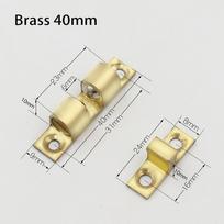 1Pc 40/50/60/70mm Double Spring Steel Ball Door Catch Brass Copper Bead Lock Door Damper Bumper Adjustable Closet Tension Latch