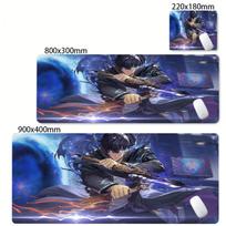 Solo Leveling Anime Mouse Pad Large Gaming Non-slip Mousepads Tablet Gamer Keyboard Mat Laptop Art Mausepad Mini PC Playmat 30cmx60cm(11.8x23.6inch)