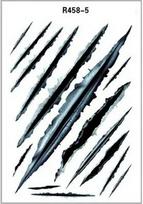 3D Bullet Hole Car Scratch Cover Sticker - Creative Bumper Decoration black