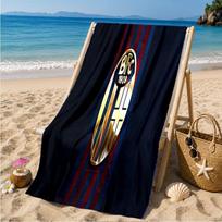 Bologna Crest Design Beach Towel Microfiber Beach Towel, Lightweight and Quick-Dry, for Summer Travel, Swimming Pool Fan Birthday Gift 70cmx140cm(27x55inch)