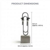Funny Design Paperclip Stand Googly Eyes Office Assistant Standee Desktop Ornament  Halloween Party sidabras