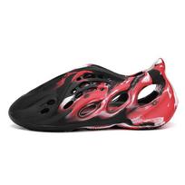 Summer Outdoor Camouflage Graffiti Hole Sandals: Unisex Casual Beach Shoes 39 juoda/raudona