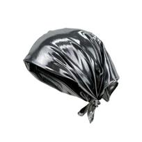 Vakarietiško stiliaus suaugusiųjų sidabrinė bandana hiphopo skarelė elastinė bandana kelionėms sceniniai pasirodymai fotografavimasis plaukų skarelė gray
