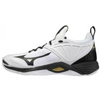 Mizuno Wave Momentum 2 Audinys Sintetinė Oda Neslystantis Patvarus Kvėpuojantis Žemas Viršus Treniruočių Batai Vyriškas Sportbačio Juoda Balta V1GA211209 37 white