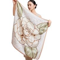 Shanghai Story 100% šilko kvadratinė skara 86cm*86cm white