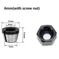 Griebtuvo adapterio veržlė 6mm/6.35mm/8mm velenas rotacinio įrankio priedas visiškai naujas