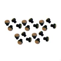 20 vienetų biliardo lazdos antgalių atsarginės dalys Įsukami 12 mm Nešiojami biliardo reikmenys Snukeris black