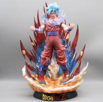 45cm Dragon Ball Goku Super Saiyan God Super Saiyan Anime Figure Model Statue Boys Collection Desktop Decoration Ornament Toys 45cm brown
